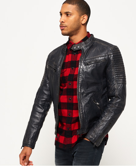Mens Leather Jackets & Designer Leather Coats - Superdry