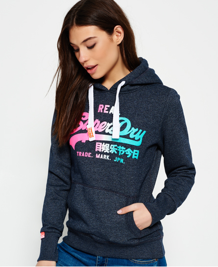 superdry logo vintage hoodie capuche Sweats  à pour FR Superdry  femme