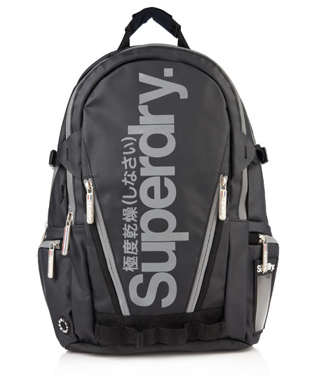 Mens - Super Pop Tarp Backpack in Black/reflective | Superdry