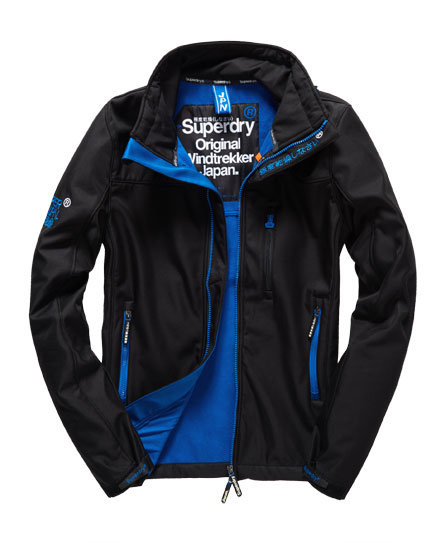 Superdry - Windtrekker Jacket Black/Royal Blue Superdry - Windtrekker Jacket Black/Royal Blue