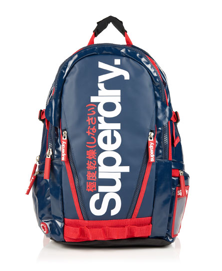 Mens - Shine Tarp Backpack in Navy | Superdry