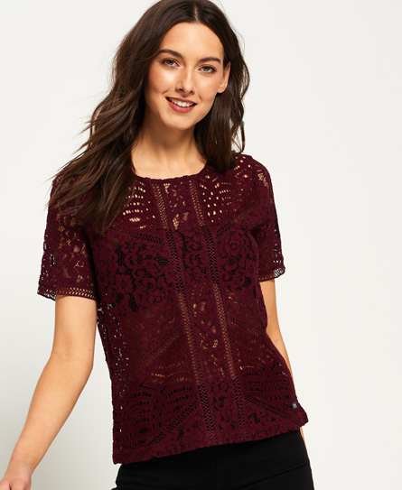 Orchid Lace Panelled Top