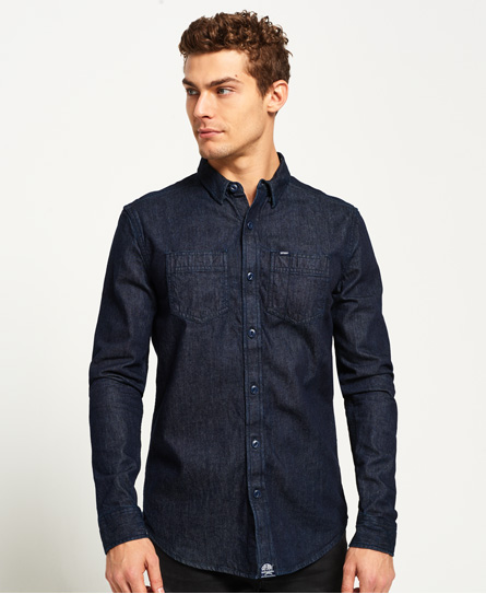 Superdry Rookie Loom Riveter Overhemd superdry kopen in de aanbieding Superdry Rookie Loom Riveter Overhemd superdry kopen in de aanbieding