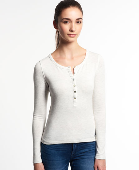 Superdry Essentials Twist Yarn Kraagloos Topje superdry kopen in de aanbieding