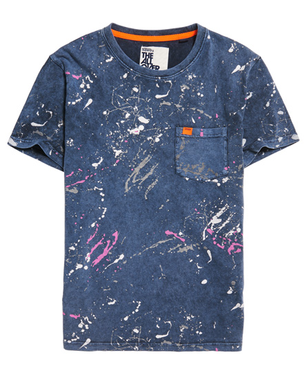 Superdry Splatter T Shirt superdry kopen in de aanbieding