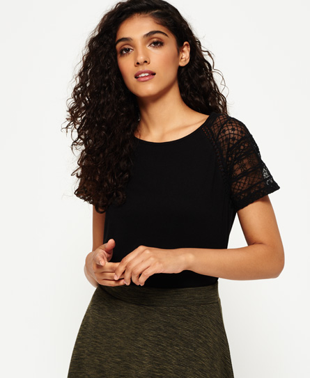 Embroidered Raglan T-shirt 