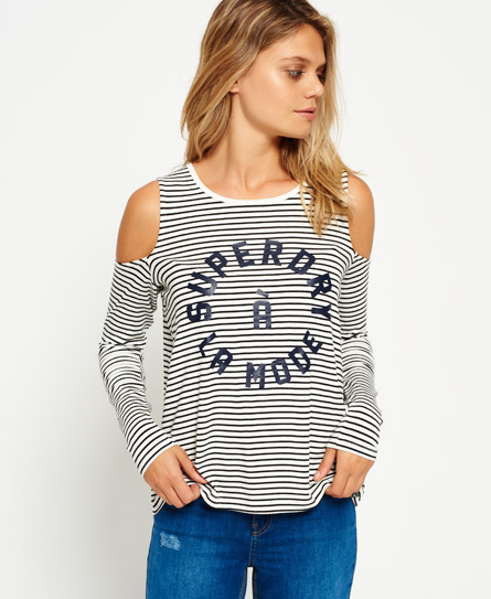 Cold Shoulder Graphic Top
