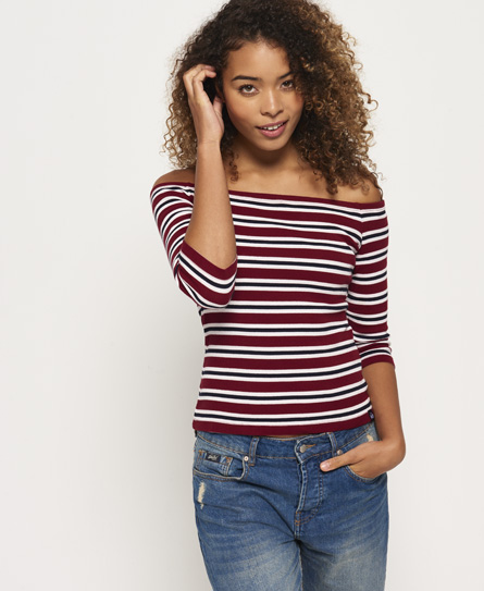 Off The Shoulder Rib Top 