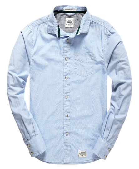 Superdry Laundered Cut Collar Overhemd superdry kopen in de aanbieding