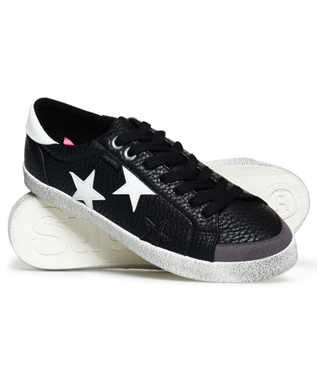 Super Sleek Logo Low Top Trainers