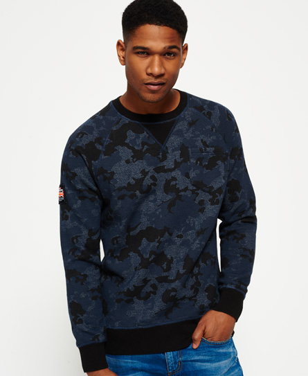 Superdry Rookie Camo Print Crew Neck Sweatshirt Rookie Camo Print Crew Neck Sweatshirt