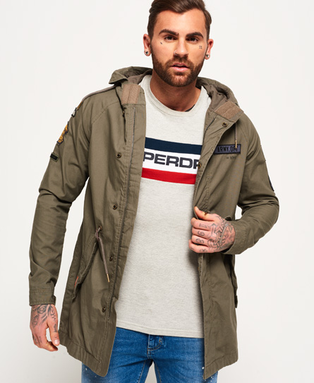 Superdry Rookie Aviator Patched Parka superdry kopen in de aanbieding Superdry Rookie Aviator Patched Parka superdry kopen in de aanbieding