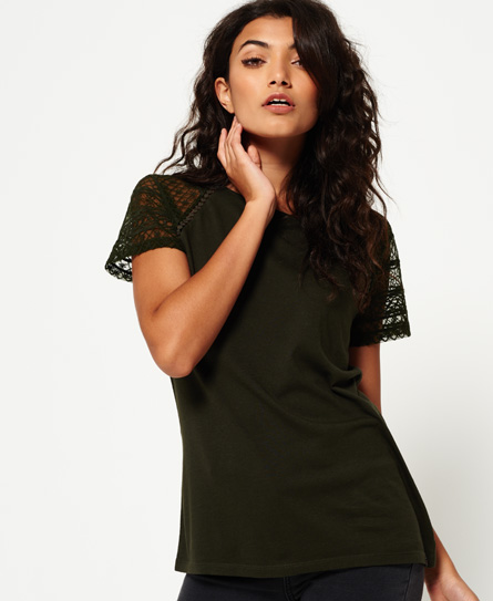 Embroidered Raglan T-shirt 