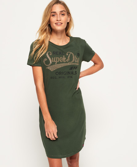 Superdry Slim Line T-Shirt Dress Slim Line T-Shirt Dress
