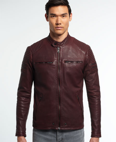 Superdry Racer Lite Leather Jacket Racer Lite Leather Jacket