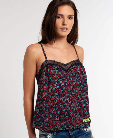 Superdry Printed Mesh Mouwloos Topje superdry kopen in de aanbieding Superdry Printed Mesh Mouwloos Topje superdry kopen in de aanbieding
