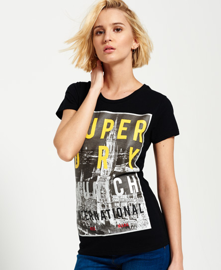 Superdry Box Photo City Munich T-shirt Box Photo City Munich T-shirt