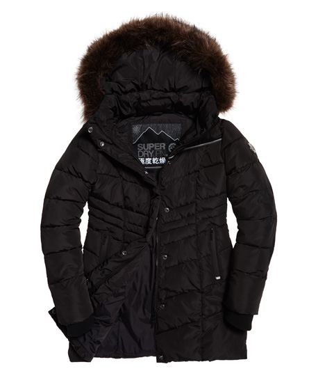 Womens - Glacier Parka Jacket in Black | Superdry