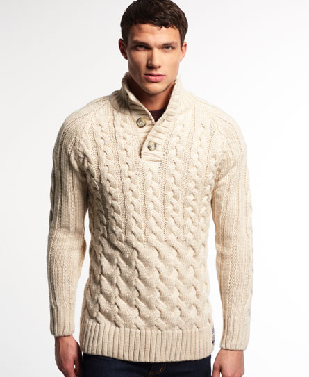 V JEAN Men's Mock Neck Henley Sweater #9A712-in Pullovers