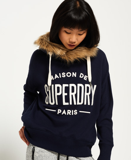 Superdry Applique Fur slobberhoodie Applique Fur slobberhoodie