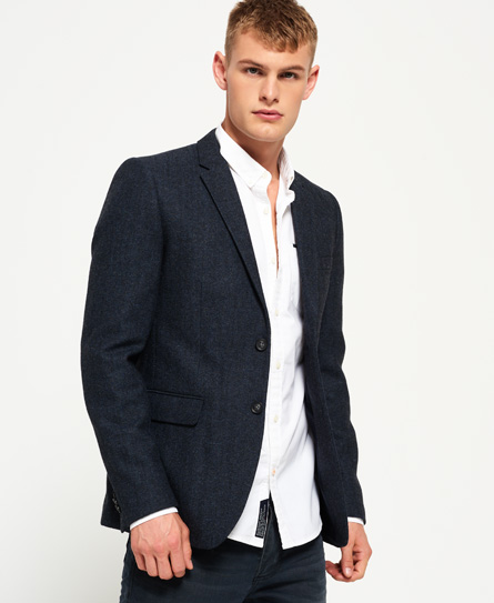 Superdry Supremacy Blazer Van Fijne Wol superdry kopen in de aanbieding