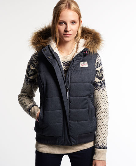 Superdry Marl Puffle Bodywarmer superdry kopen in de aanbieding