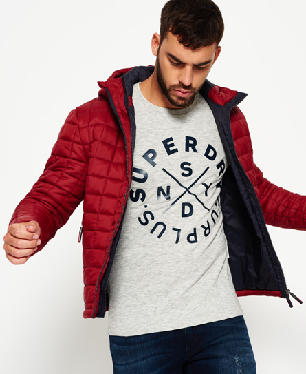 Hooded Box Quilt Fuji Jacket