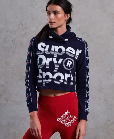 Superdry Sports 021 Crop Hoodie superdry kopen in de aanbieding