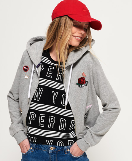 Superdry Skate Patch Zip Hoodie Skate Patch Zip Hoodie