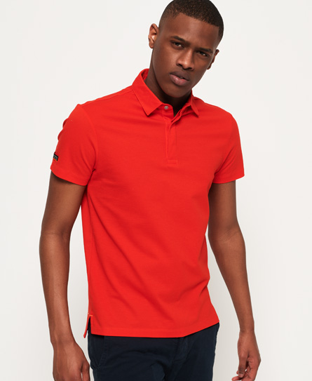 Superdry Premium Textured Jersey Polo superdry kopen in de aanbieding