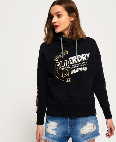 Superdry Skate City korte hoodie Skate City korte hoodie