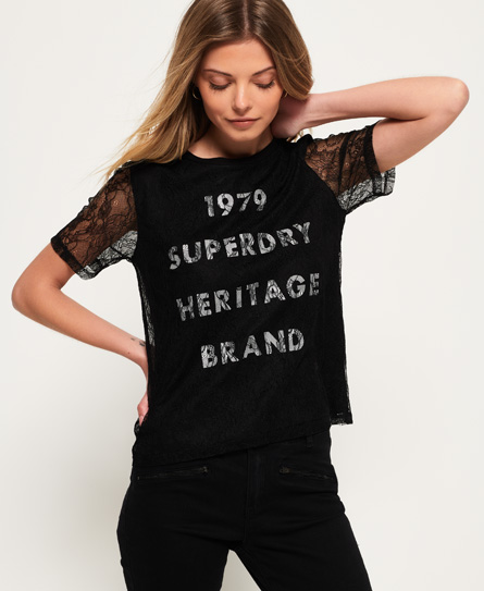 Superdry Lace Graphic T-shirt Lace Graphic T-shirt