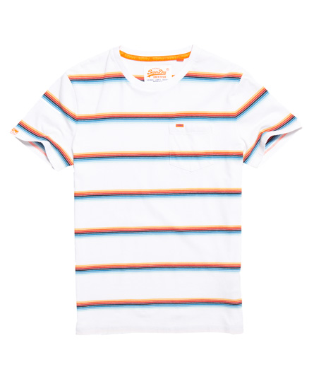 Superdry Orange Label Cali Surf Stripe T-Shirt Orange Label Cali Surf Stripe T-Shirt