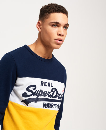 Superdry Vintage Logo Panel Sweatshirt Vintage Logo Panel Sweatshirt