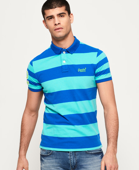 Superdry Louder 條紋短袖 Polo 衫 Louder 條紋短袖 Polo 衫