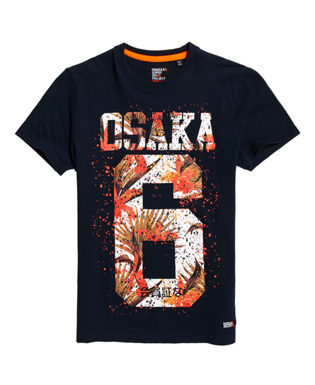 Superdry Osaka Hibiscus Infill T Shirt superdry kopen in de aanbieding
