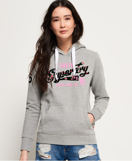 Superdry Heritage Flock hoodie Heritage Flock hoodie