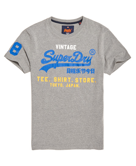 T-shirt Homme Superdry - Taille M, Bleu, Coton - Occasion Très Bon état