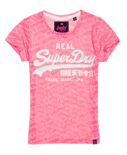 Superdry Vintage Logo Burnout T-shirt - T-shirts voor Dames