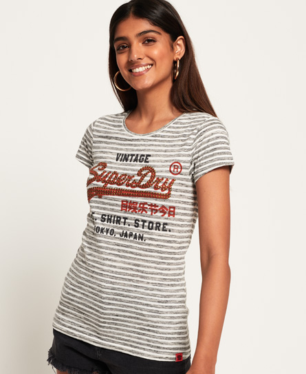Superdry Shirt Shop gestreept T-shirt Shirt Shop gestreept T-shirt