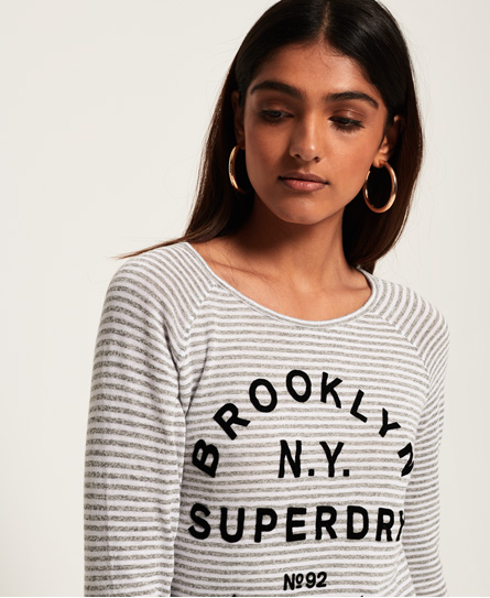 Superdry Vintage Gestreepte Raglan Top superdry kopen in de aanbieding Superdry Vintage Gestreepte Raglan Top superdry kopen in de aanbieding