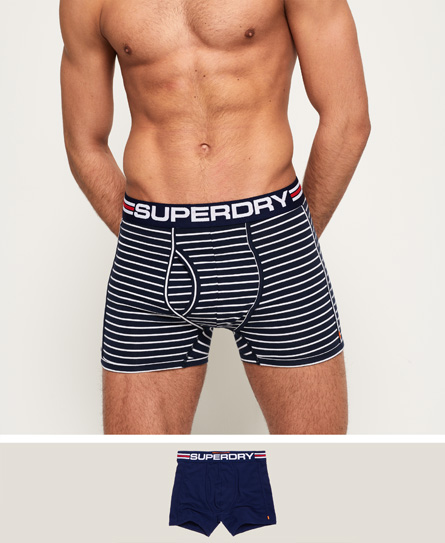 Superdry Sport 三條紋寬鬆四角褲兩件組 Sport 三條紋寬鬆四角褲兩件組