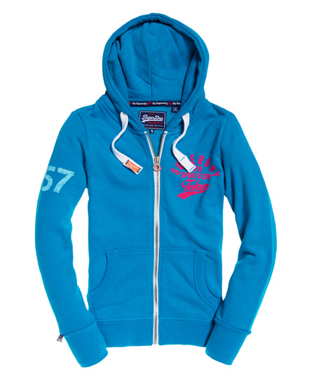 Superdry Osaka Sport Club Hoodie Met Rits superdry kopen in de aanbieding