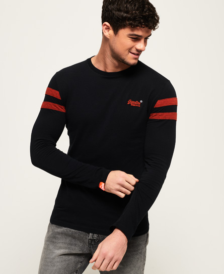 Superdry Orange Label Softball Ringer T Shirt superdry kopen in de aanbieding