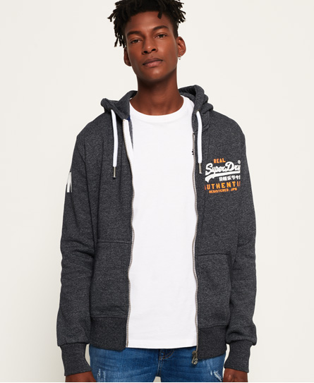 Superdry Vintage Authentic Duo Zip Hoodie superdry kopen in de aanbieding