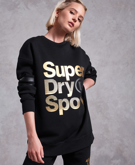 Superdry Gym Tech Gold Supercrew Jumper Gym Tech Gold Supercrew Jumper