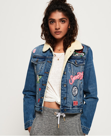 Superdry SD Girlfriend Sherpa Jacket SD Girlfriend Sherpa Jacket