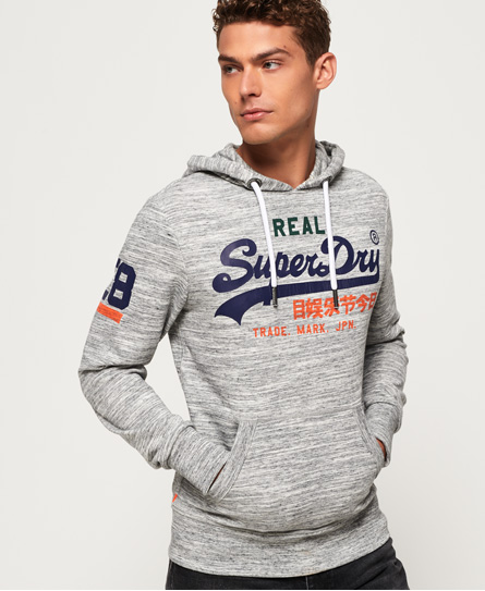 Logo Capuche Sweat Léger Vintage À Tricolore Superdry 6qIBw76