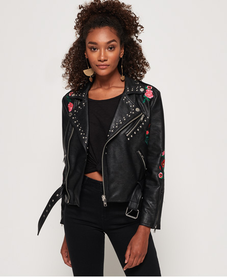 Superdry Georgia Studded Biker Jacket Georgia Studded Biker Jacket