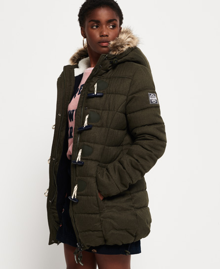 Superdry Tall Marl Steppjacke mit Knebelknöpfen